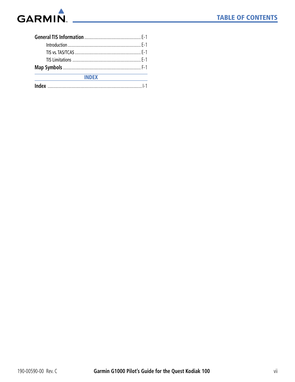 Garmin G1000 Quest Kodiak User Manual | Page 9 / 340