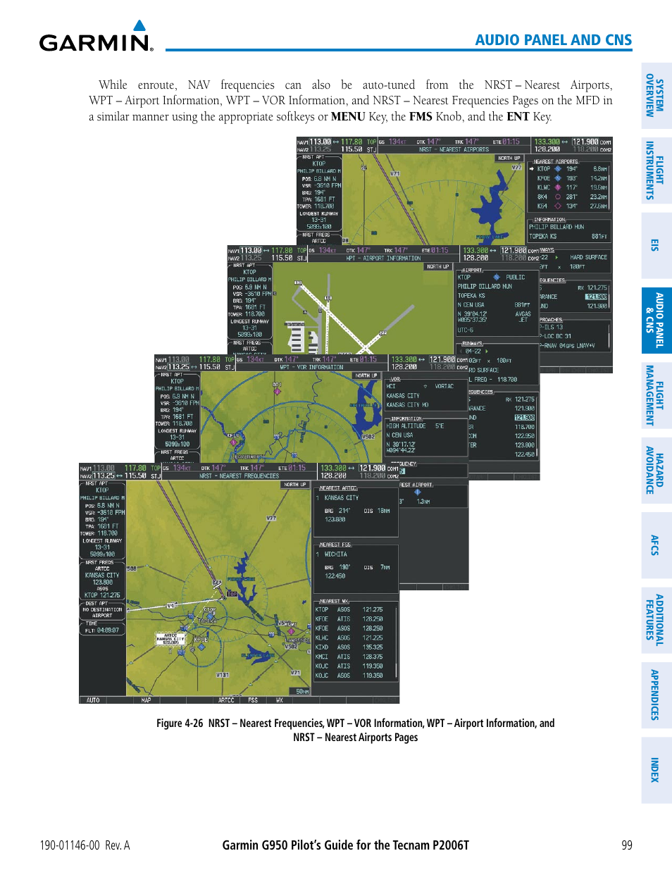Audio panel and cns | Garmin G950 Tecnam 2006T User Manual | Page 111 / 348