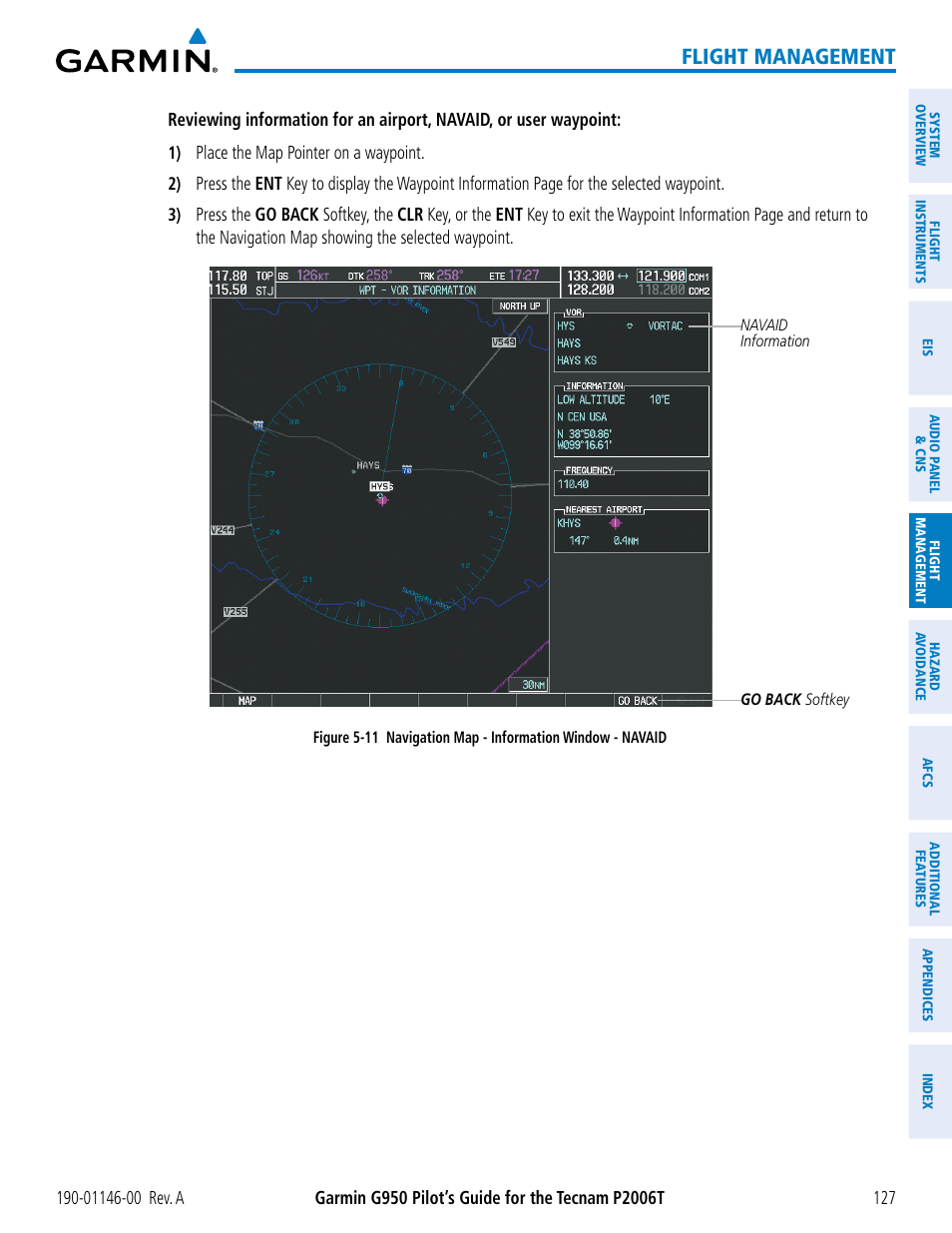 Flight management | Garmin G950 Tecnam 2006T User Manual | Page 139 / 348