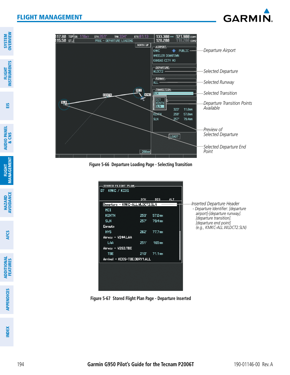 Flight management | Garmin G950 Tecnam 2006T User Manual | Page 206 / 348