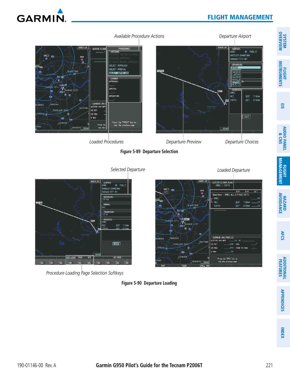 Flight management | Garmin G950 Tecnam 2006T User Manual | Page 233 / 348