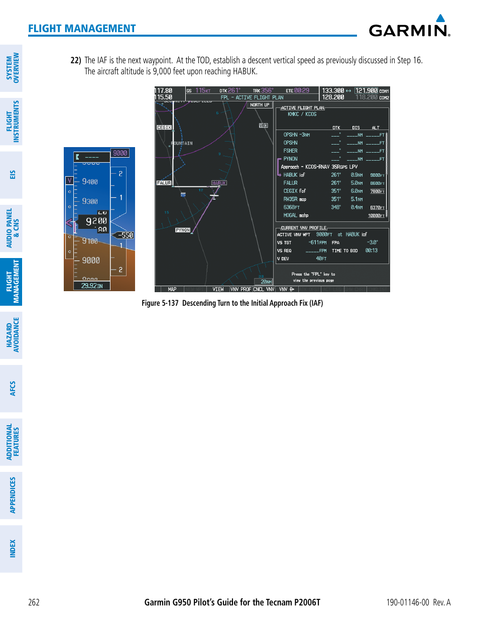 Flight management | Garmin G950 Tecnam 2006T User Manual | Page 274 / 348