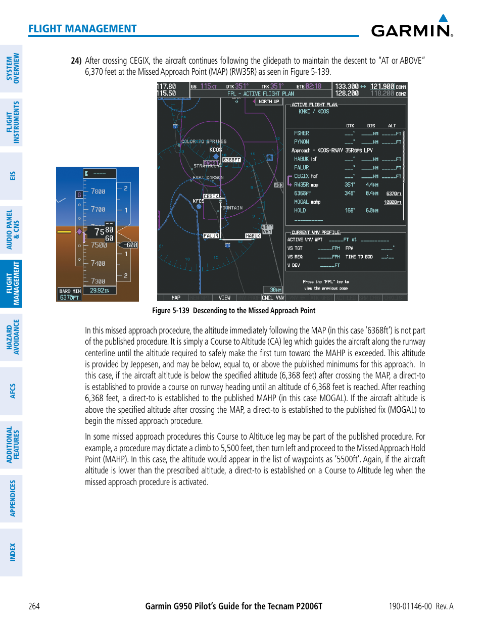 Flight management | Garmin G950 Tecnam 2006T User Manual | Page 276 / 348