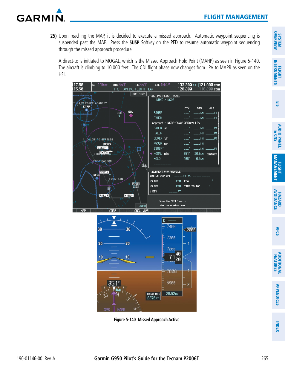 Flight management | Garmin G950 Tecnam 2006T User Manual | Page 277 / 348