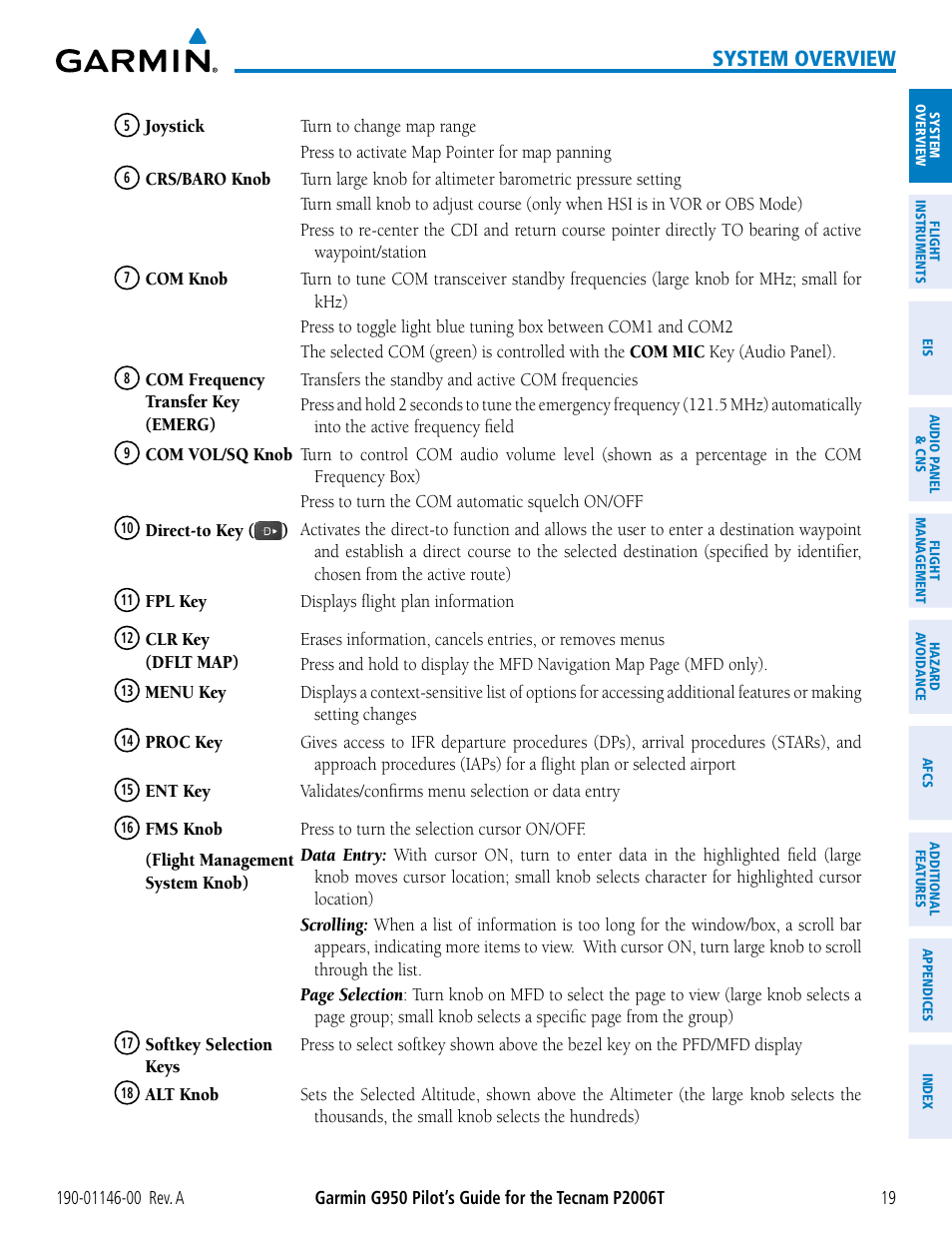 System overview | Garmin G950 Tecnam 2006T User Manual | Page 31 / 348