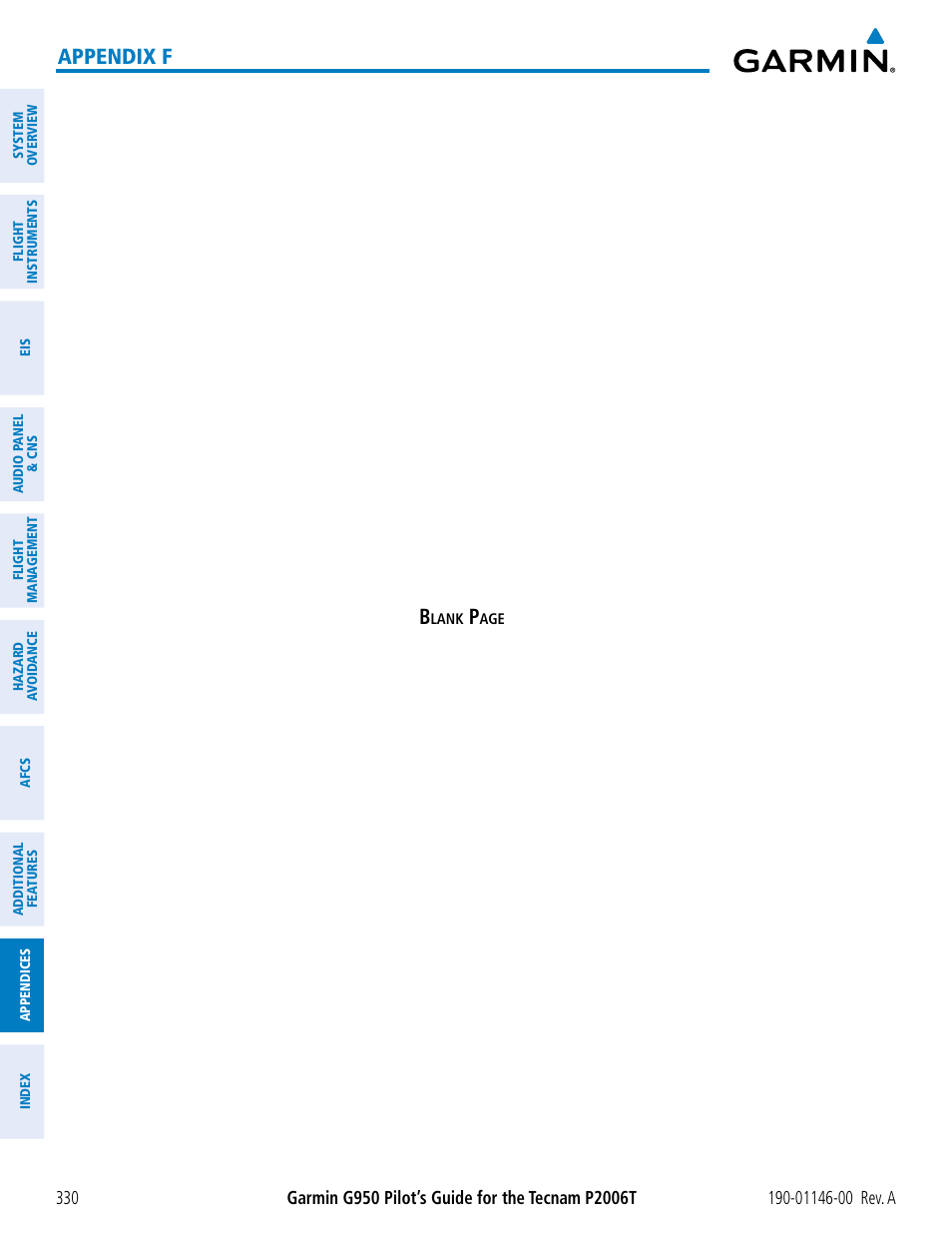 Appendix f b | Garmin G950 Tecnam 2006T User Manual | Page 342 / 348
