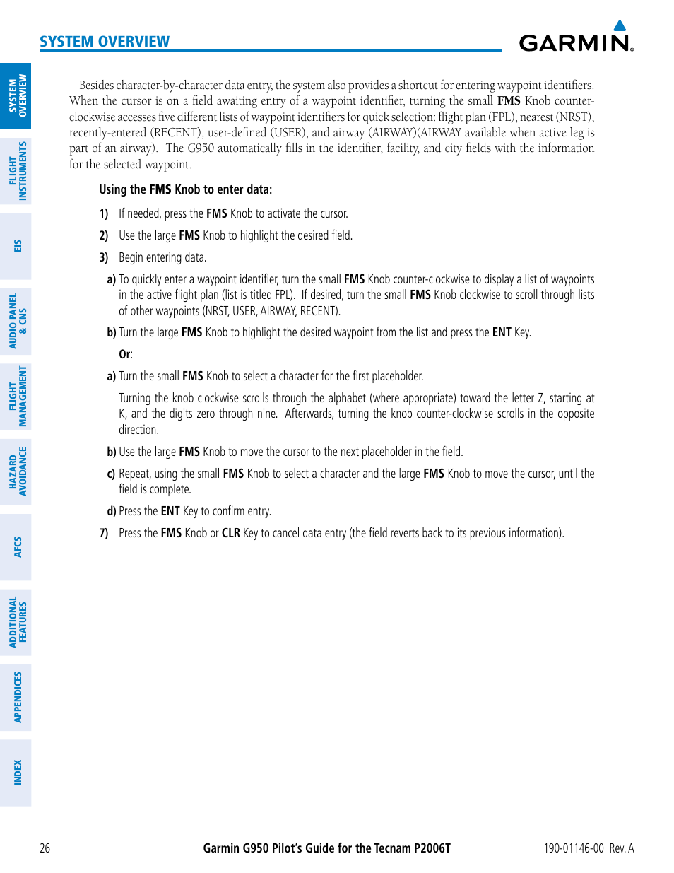 System overview | Garmin G950 Tecnam 2006T User Manual | Page 38 / 348