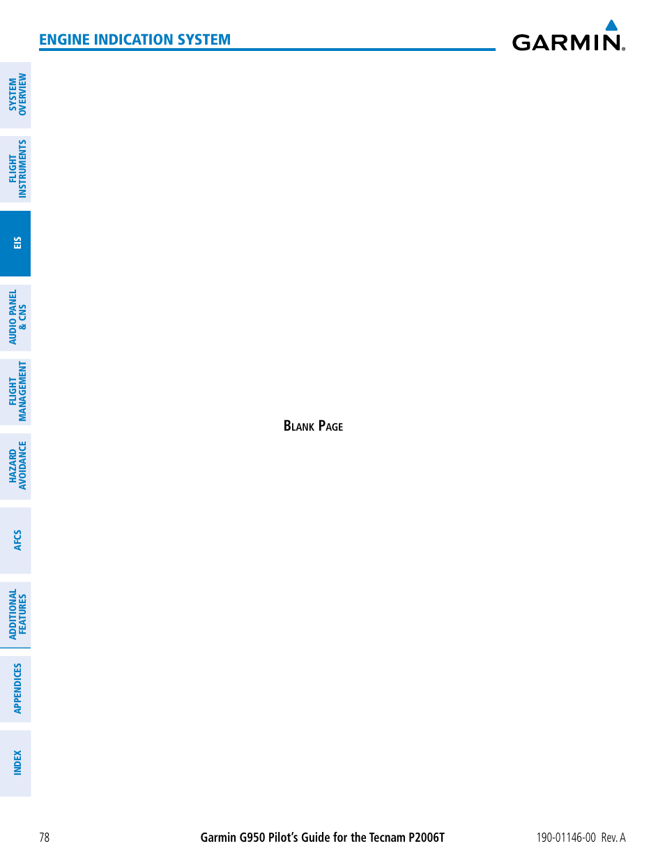 Engine indication system | Garmin G950 Tecnam 2006T User Manual | Page 90 / 348