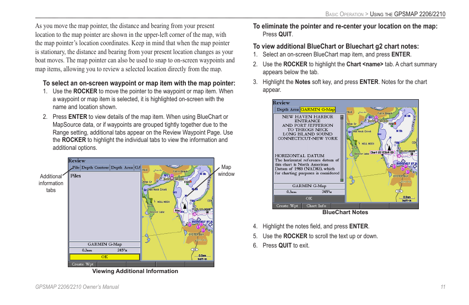 Garmin GPSMAP 2210 User Manual | Page 19 / 106