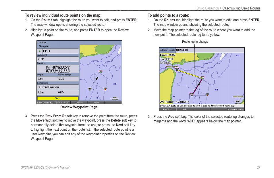 Garmin GPSMAP 2210 User Manual | Page 35 / 106