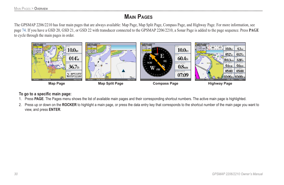 Garmin GPSMAP 2210 User Manual | Page 38 / 106