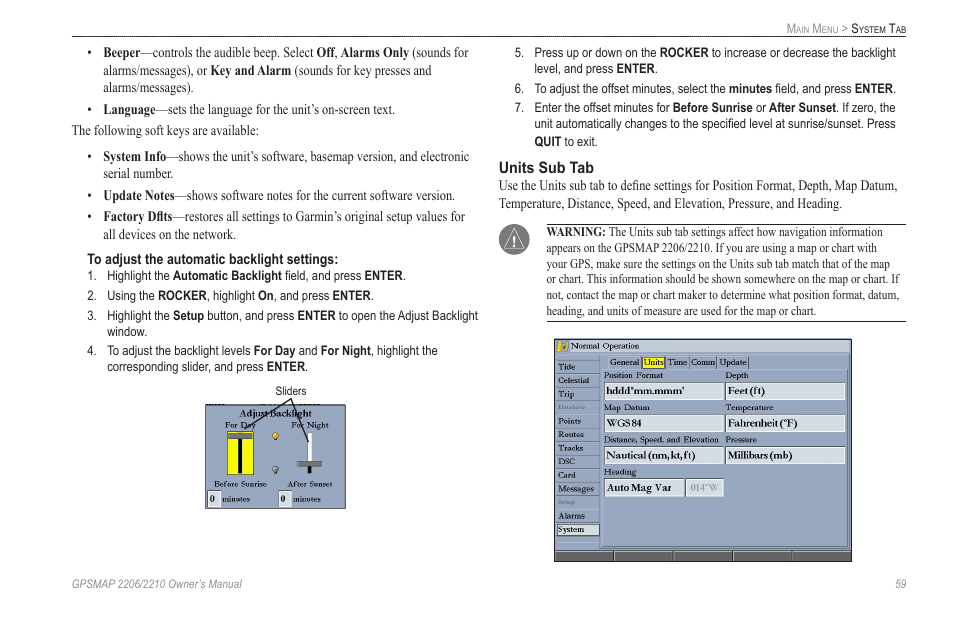 Garmin GPSMAP 2210 User Manual | Page 67 / 106