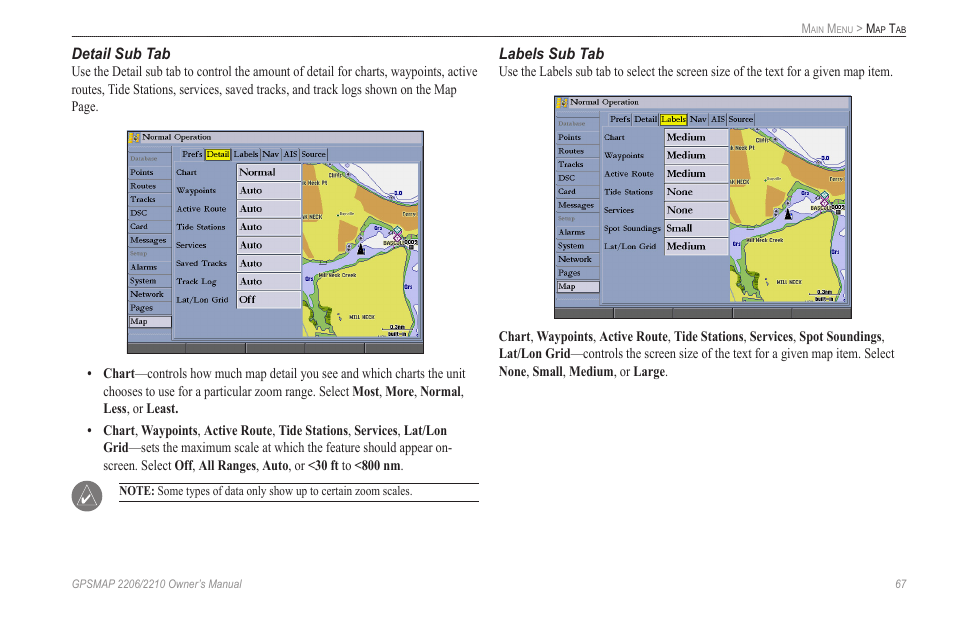 Garmin GPSMAP 2210 User Manual | Page 75 / 106