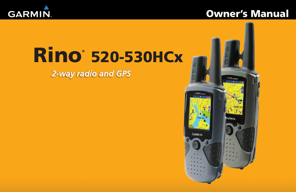 Garmin RINO 530HCx User Manual | 74 pages