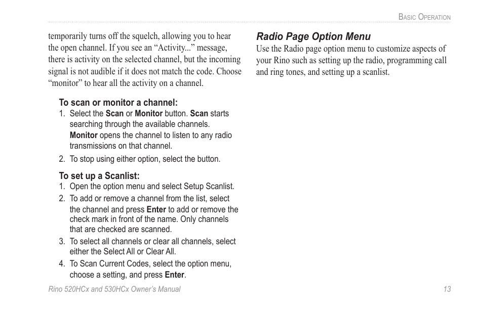 Garmin RINO 530HCx User Manual | Page 19 / 74