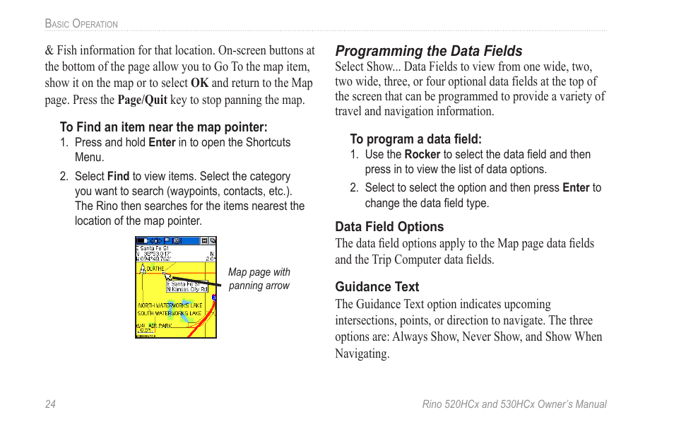 Garmin RINO 530HCx User Manual | Page 30 / 74