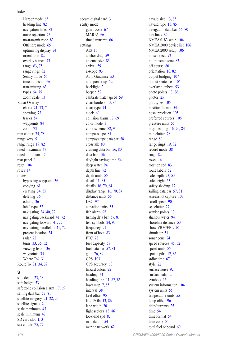 Garmin GPSMAP 5215 User Manual | Page 114 / 116