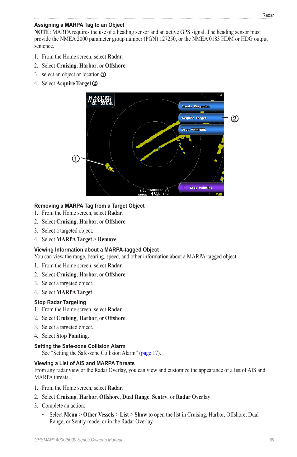 Garmin GPSMAP 5215 User Manual | Page 73 / 116