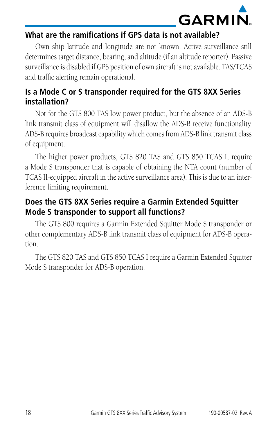 Garmin GTS 855 User Manual | Page 22 / 26