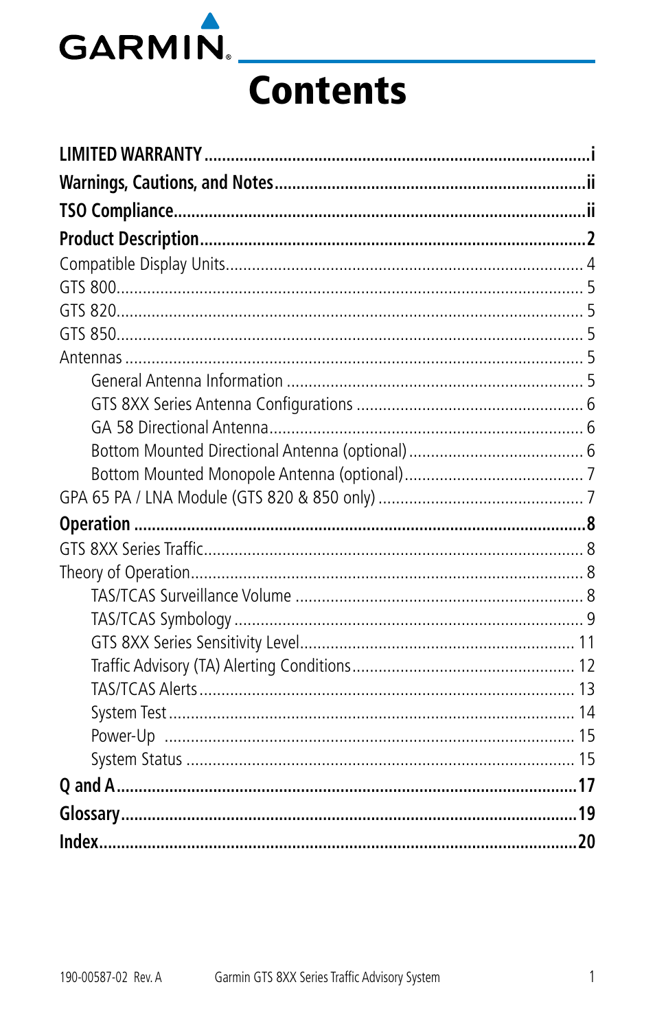 Garmin GTS 855 User Manual | Page 5 / 26