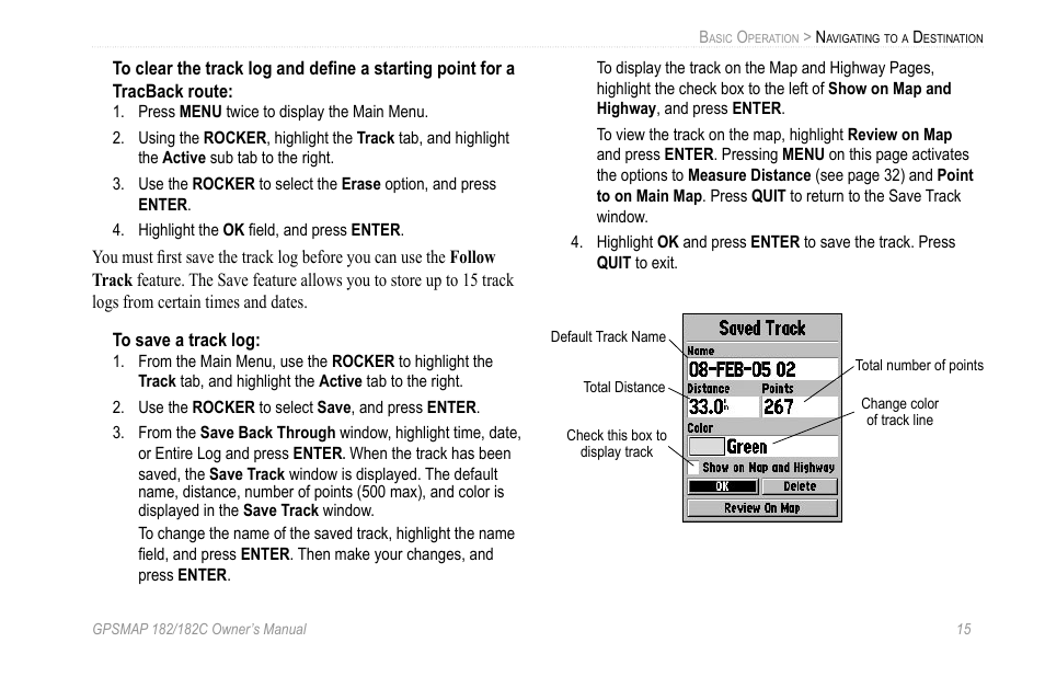 Garmin GPSMAP 182C User Manual | Page 21 / 126