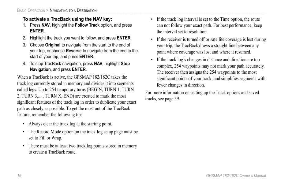 Garmin GPSMAP 182C User Manual | Page 22 / 126