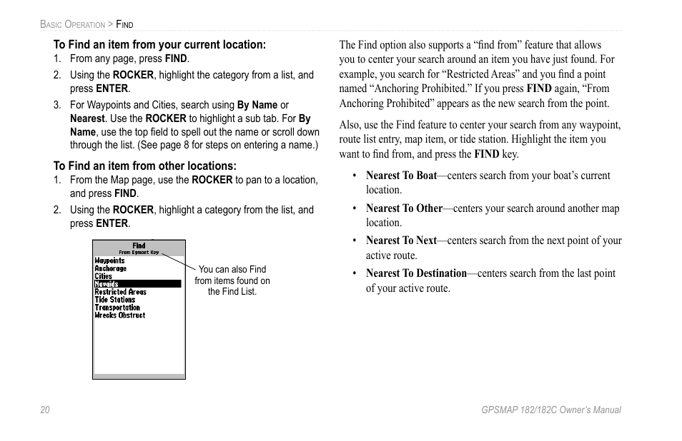 Garmin GPSMAP 182C User Manual | Page 26 / 126