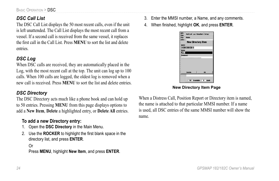 Garmin GPSMAP 182C User Manual | Page 30 / 126