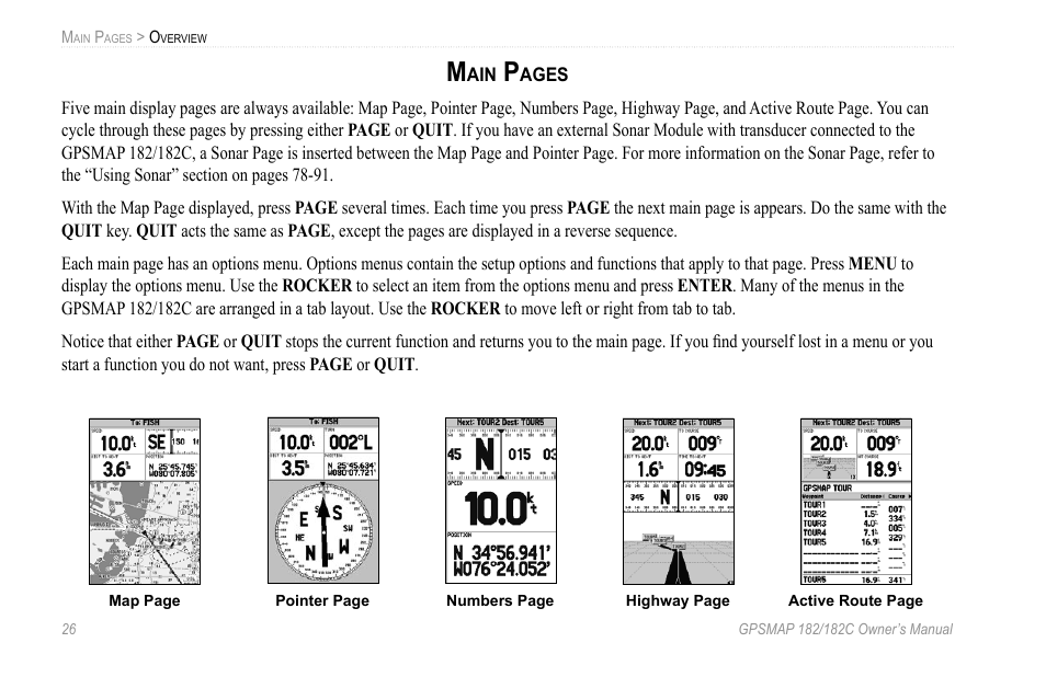 Garmin GPSMAP 182C User Manual | Page 32 / 126