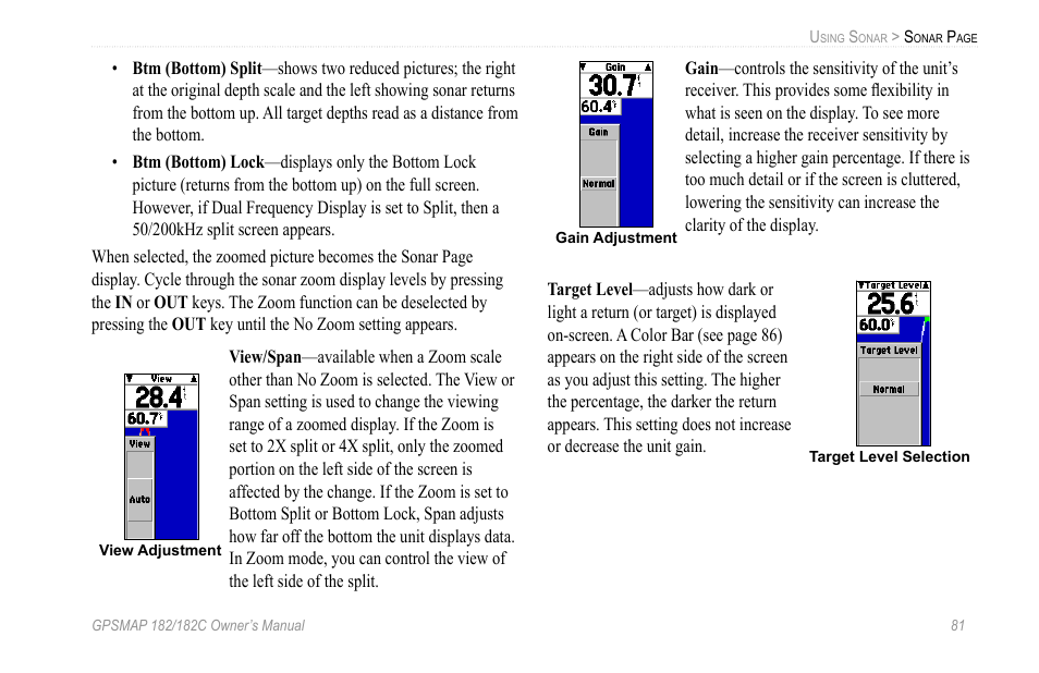 Garmin GPSMAP 182C User Manual | Page 87 / 126