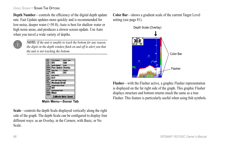 Garmin GPSMAP 182C User Manual | Page 92 / 126