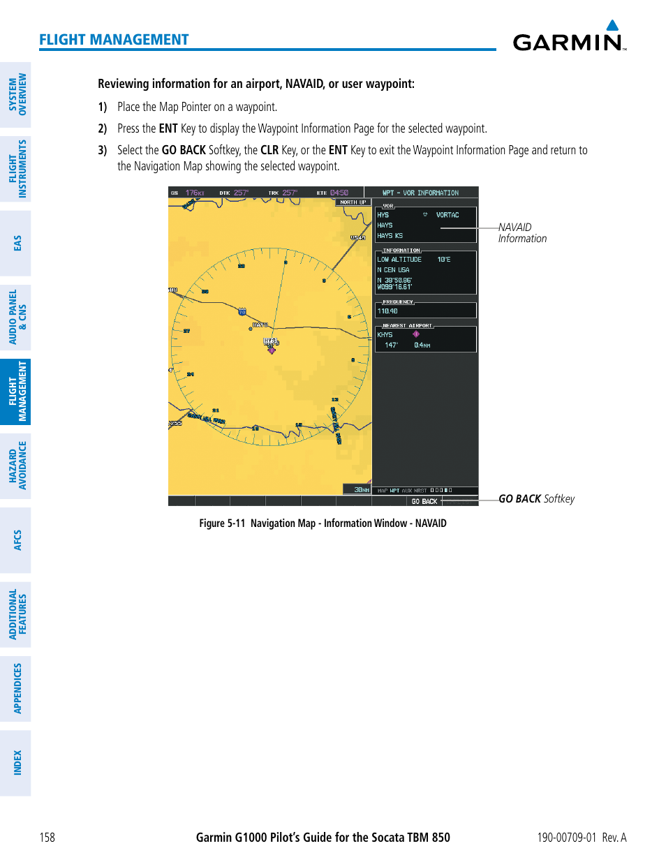 Flight management | Garmin G1000 Socata TBM 850 User Manual | Page 170 / 588