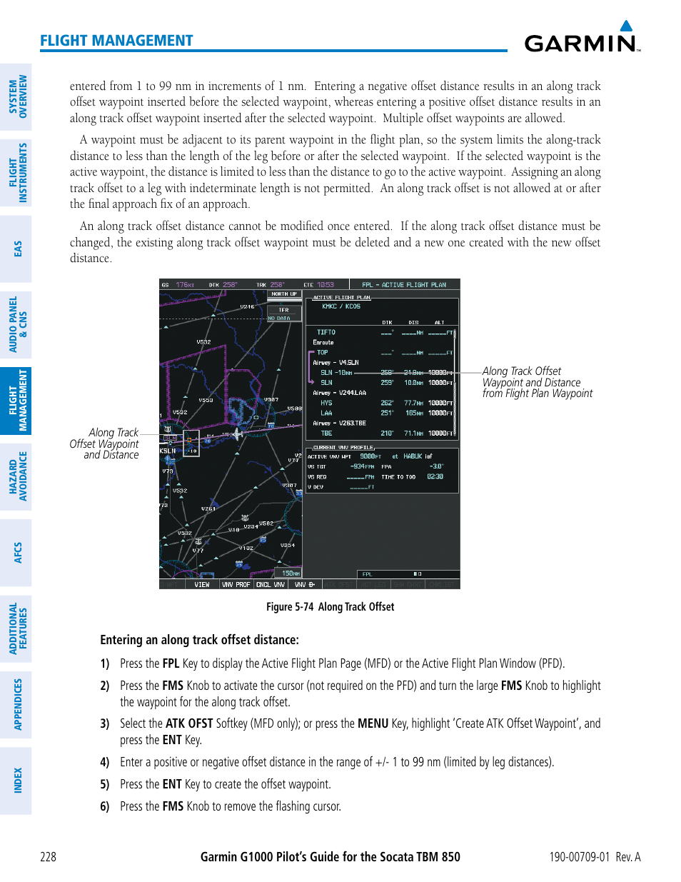 Flight management | Garmin G1000 Socata TBM 850 User Manual | Page 240 / 588