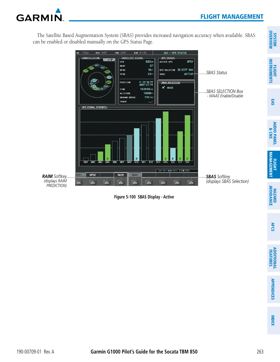 Flight management | Garmin G1000 Socata TBM 850 User Manual | Page 275 / 588