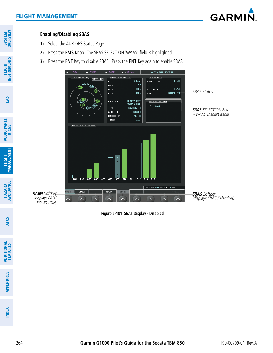 Flight management | Garmin G1000 Socata TBM 850 User Manual | Page 276 / 588