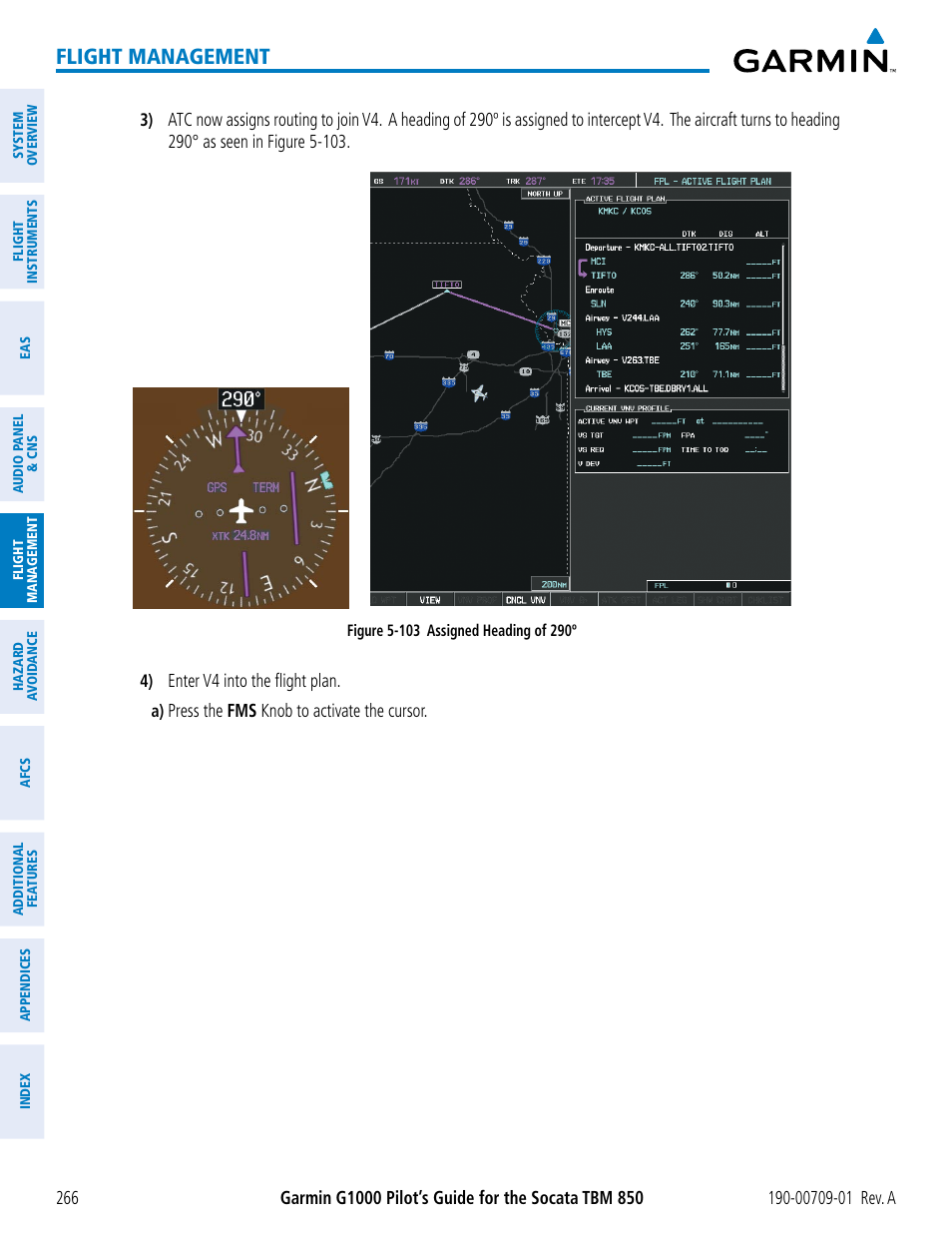 Flight management | Garmin G1000 Socata TBM 850 User Manual | Page 278 / 588