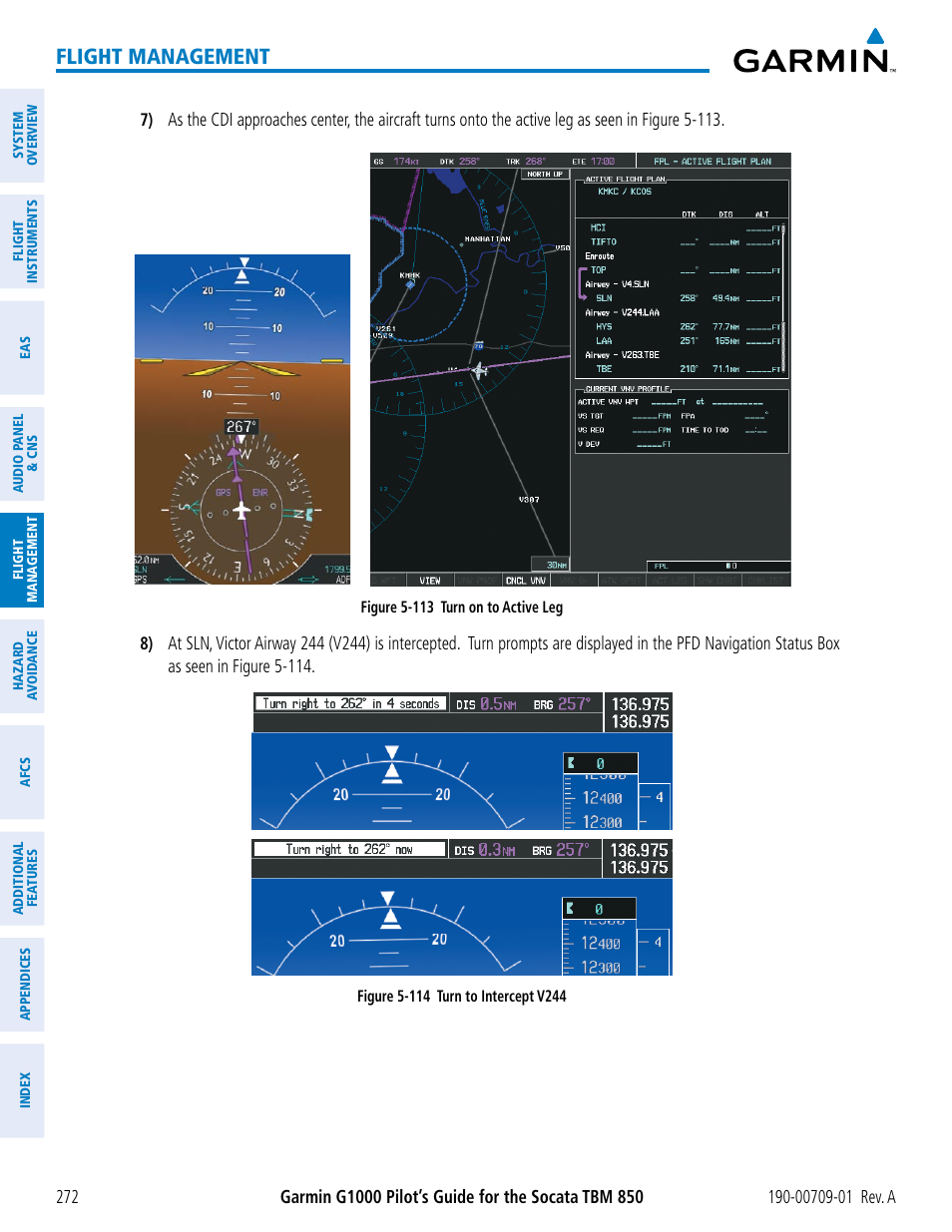 Flight management | Garmin G1000 Socata TBM 850 User Manual | Page 284 / 588