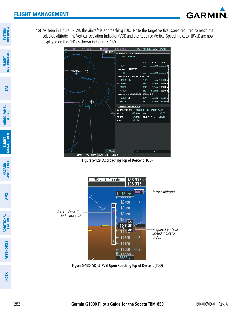 Flight management | Garmin G1000 Socata TBM 850 User Manual | Page 294 / 588