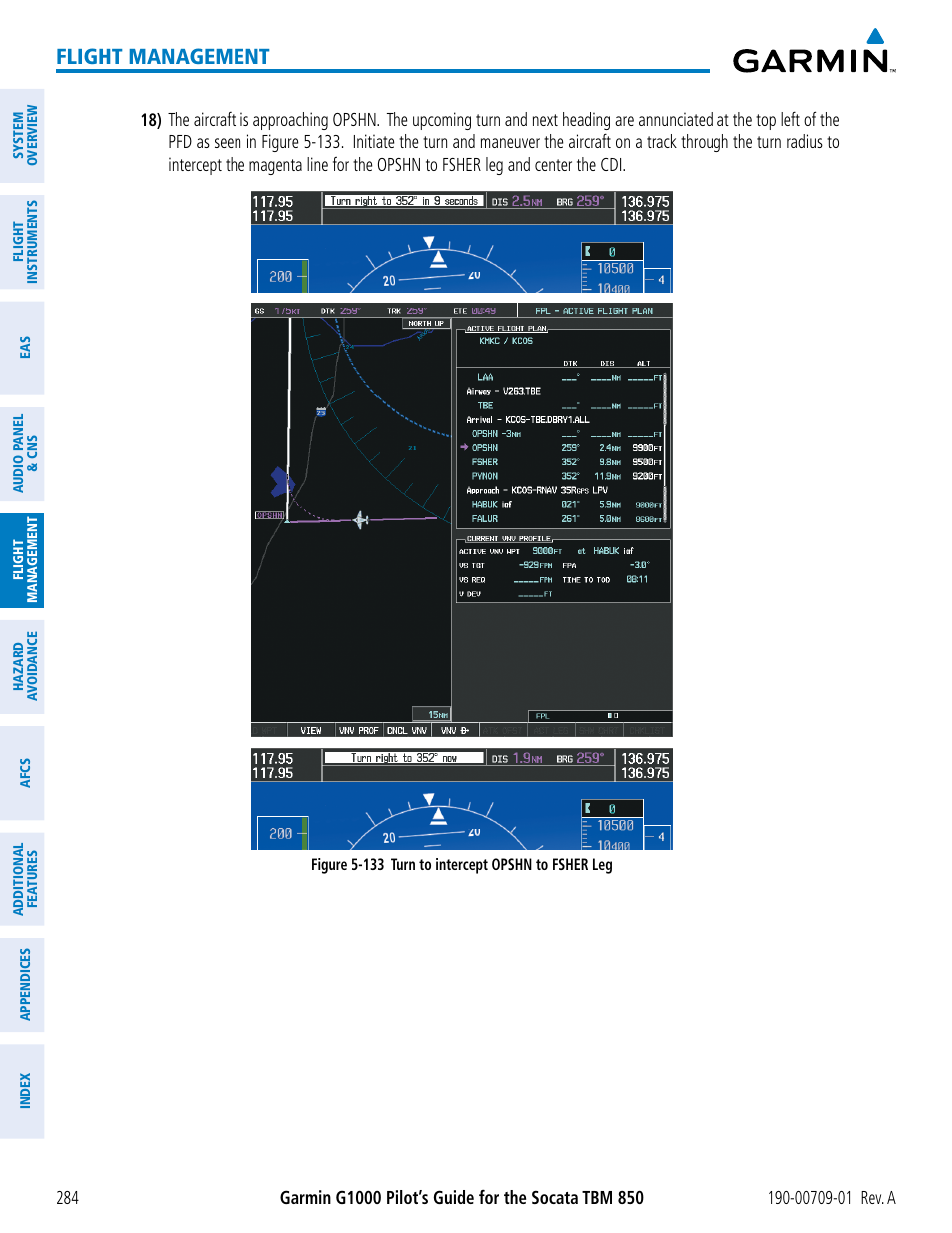 Flight management | Garmin G1000 Socata TBM 850 User Manual | Page 296 / 588