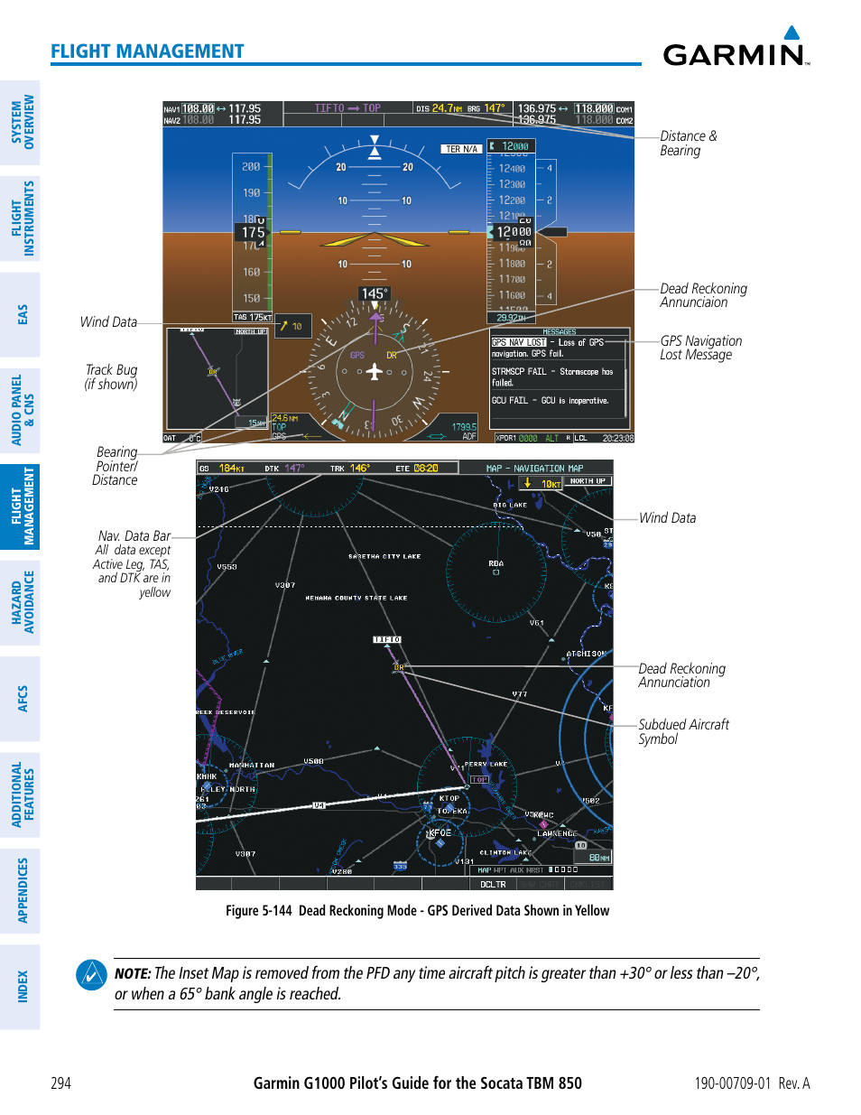 Flight management | Garmin G1000 Socata TBM 850 User Manual | Page 306 / 588