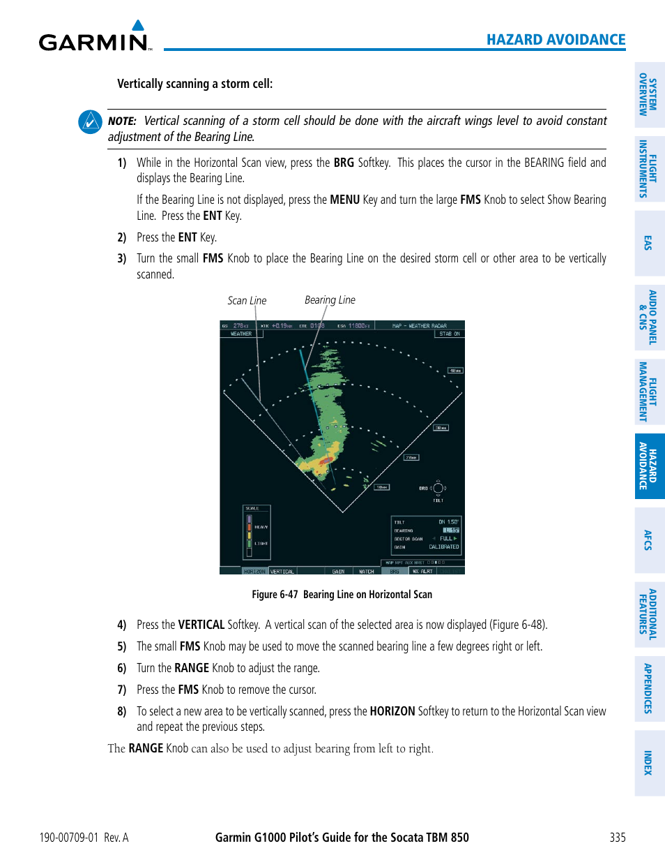 Hazard avoidance | Garmin G1000 Socata TBM 850 User Manual | Page 347 / 588