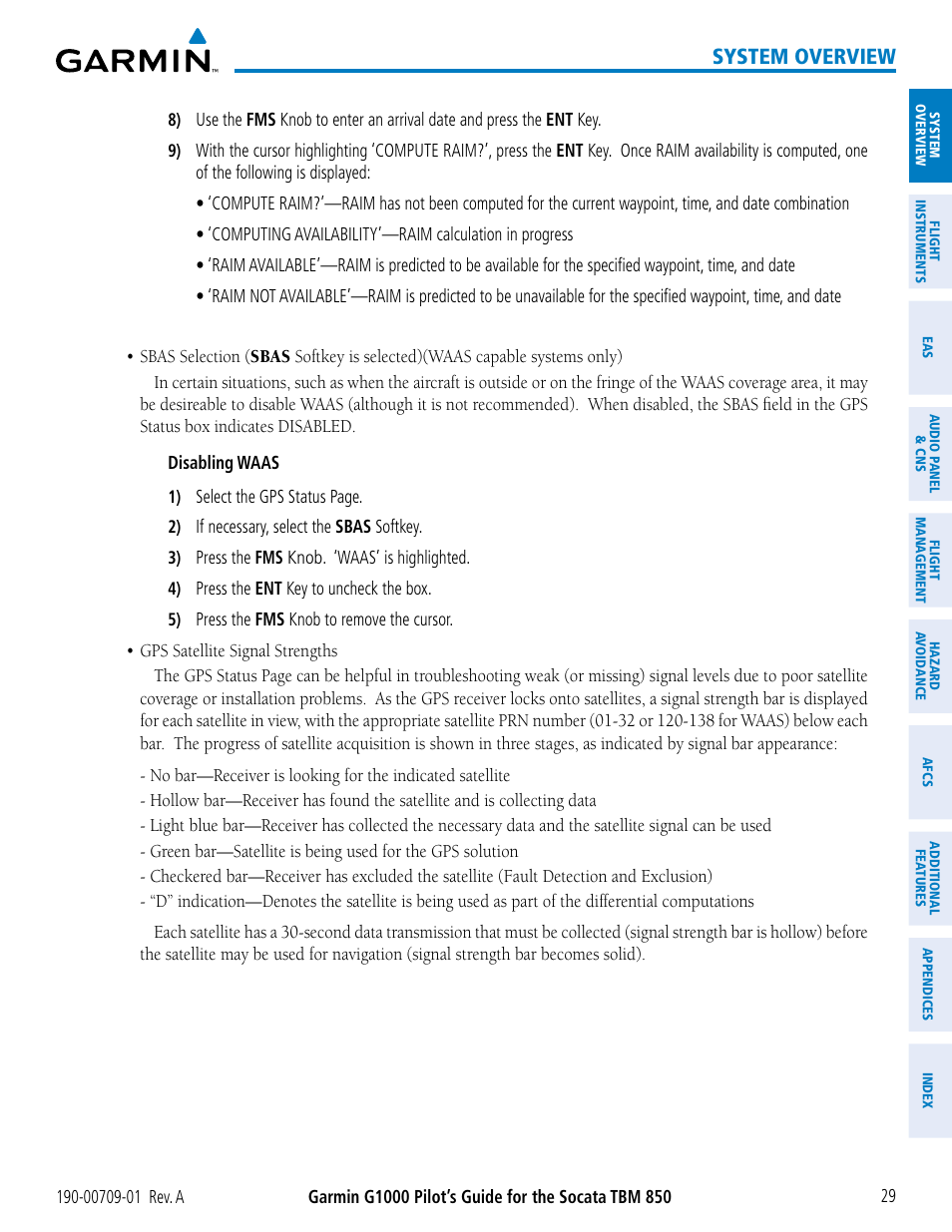 System overview | Garmin G1000 Socata TBM 850 User Manual | Page 41 / 588