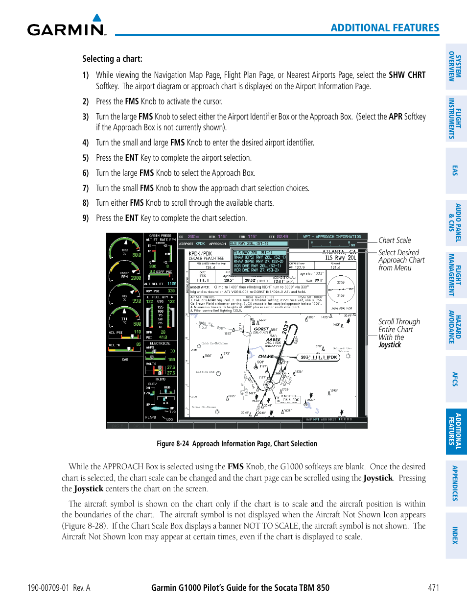 Additional features | Garmin G1000 Socata TBM 850 User Manual | Page 483 / 588