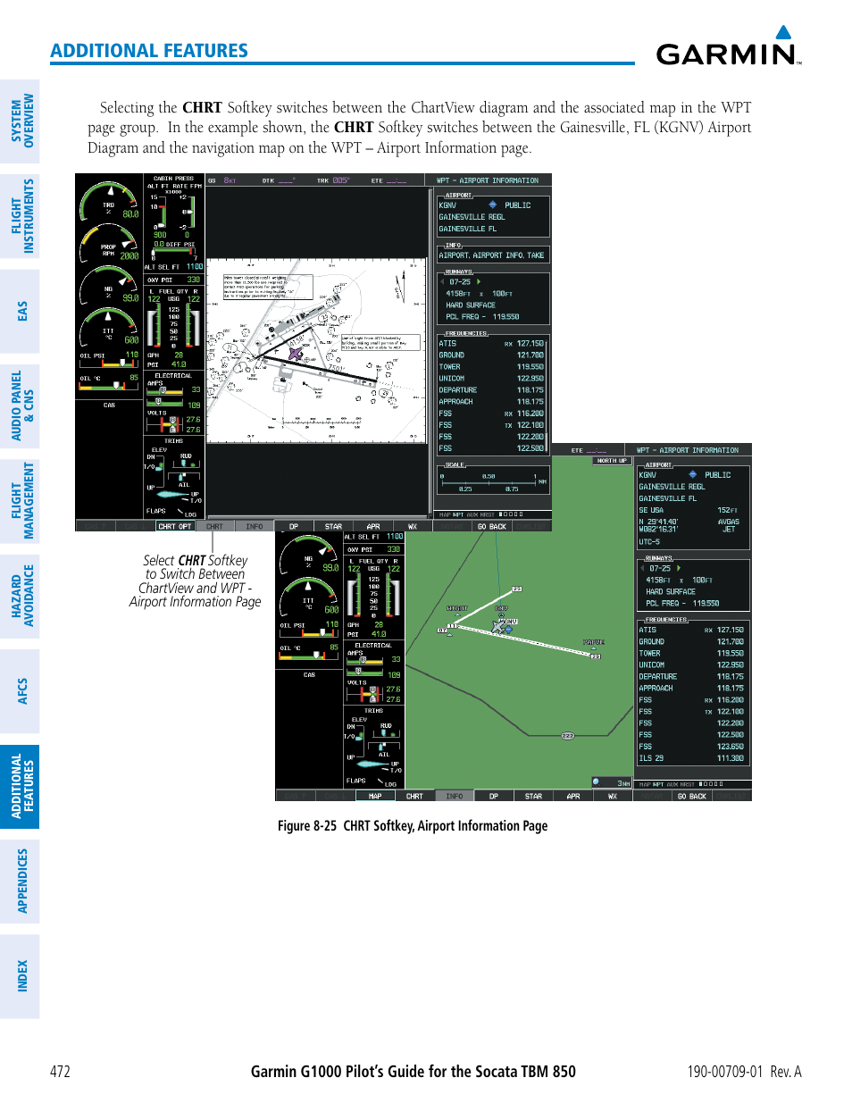 Additional features | Garmin G1000 Socata TBM 850 User Manual | Page 484 / 588