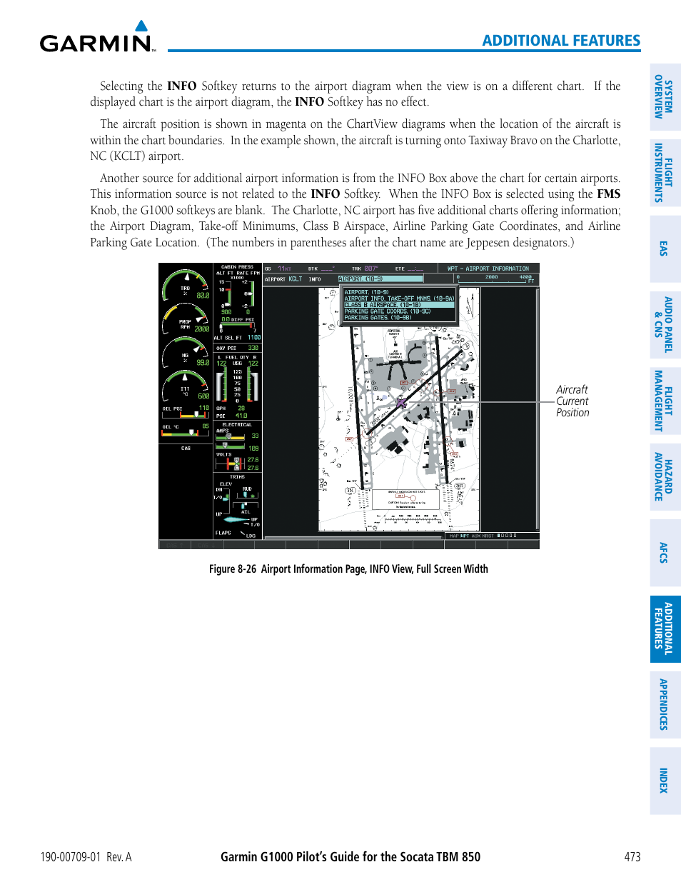 Additional features | Garmin G1000 Socata TBM 850 User Manual | Page 485 / 588