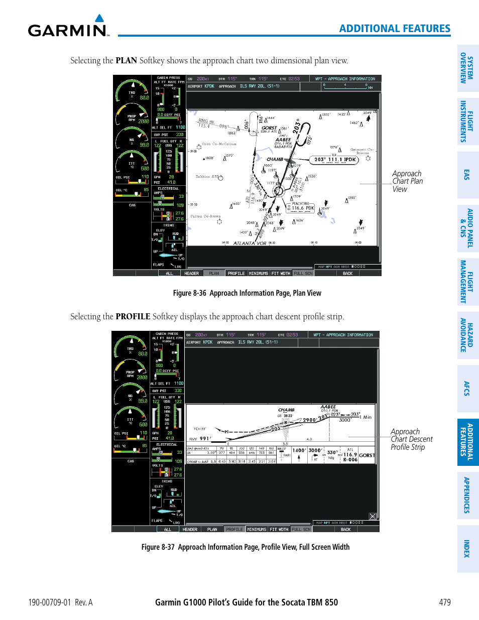 Additional features | Garmin G1000 Socata TBM 850 User Manual | Page 491 / 588