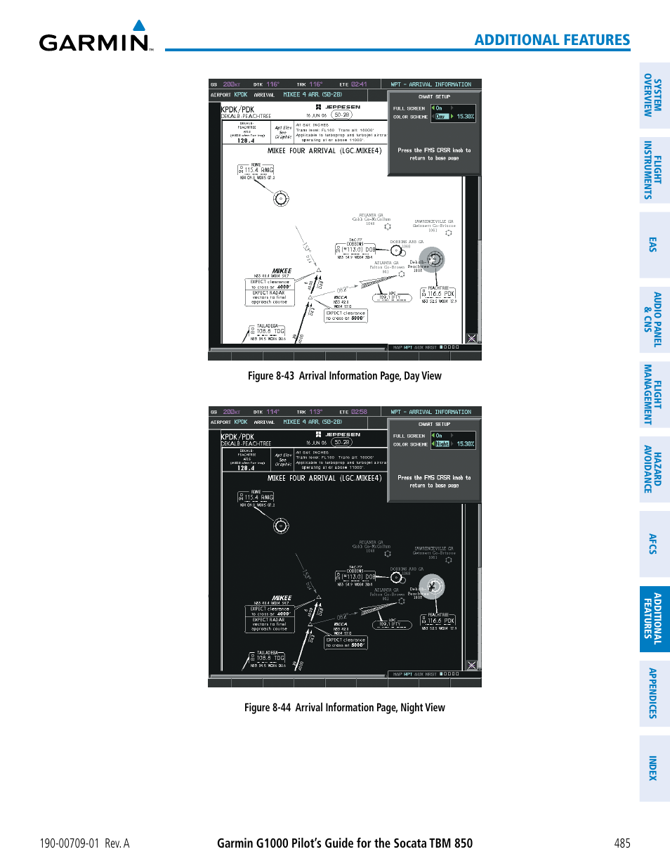 Additional features | Garmin G1000 Socata TBM 850 User Manual | Page 497 / 588