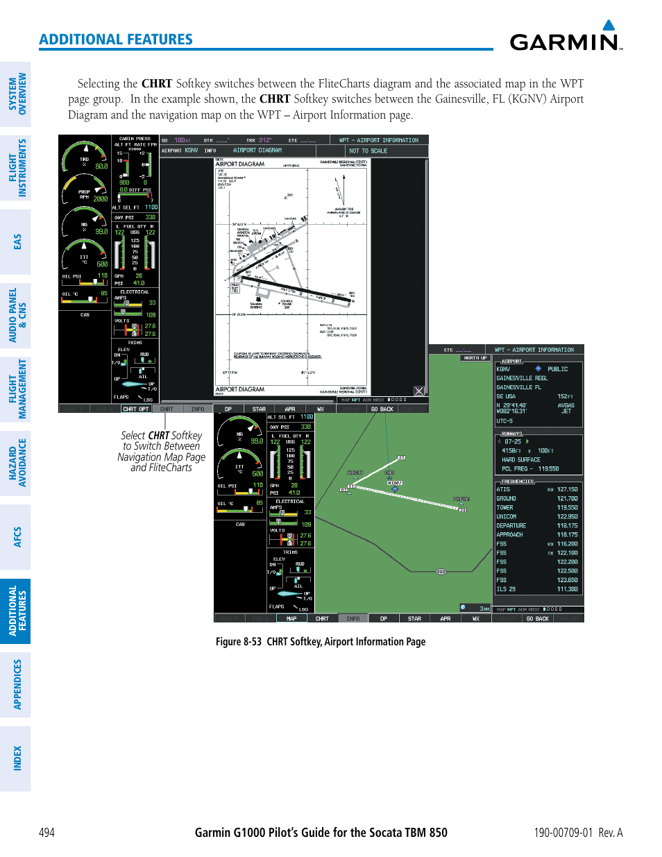 Additional features | Garmin G1000 Socata TBM 850 User Manual | Page 506 / 588