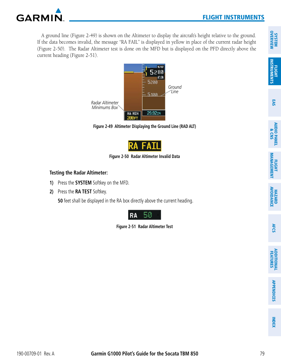 Flight instruments | Garmin G1000 Socata TBM 850 User Manual | Page 91 / 588