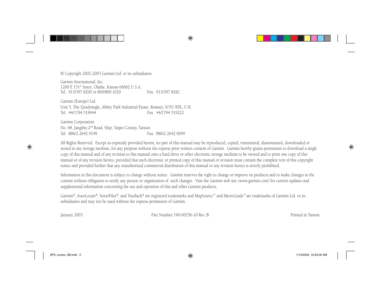 Garmin StreetPilot III User Manual | Page 2 / 74